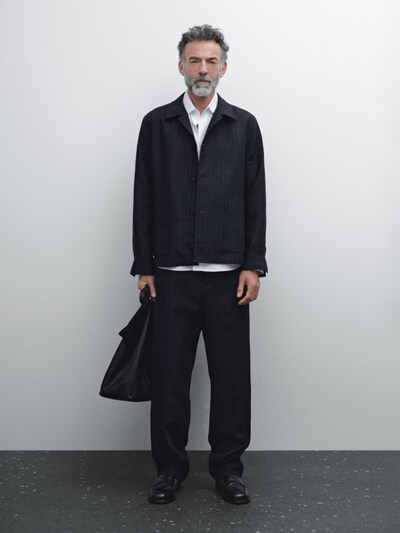 Massimo Dutti Полосатые брюки из 100% льна