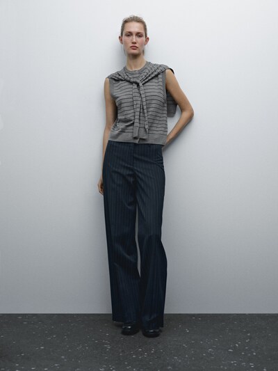 Massimo Dutti Жилет из 100% шерстяного трикотажа