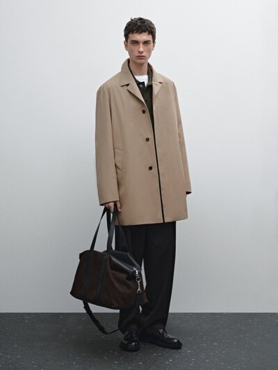 Massimo Dutti Тренчкот из 100% хлопка купить с доставкой.