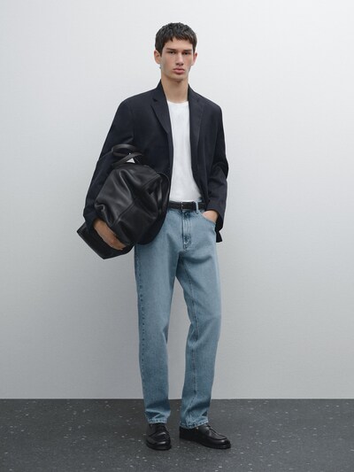 Massimo Dutti Джинсы зауженного кроя из хлопчатобумажной смеси купить с доставкой.