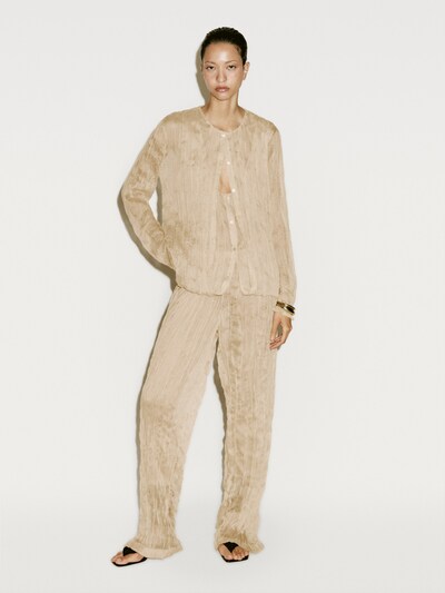 Massimo Dutti Струящиеся брюки в складку - лимитированная серия