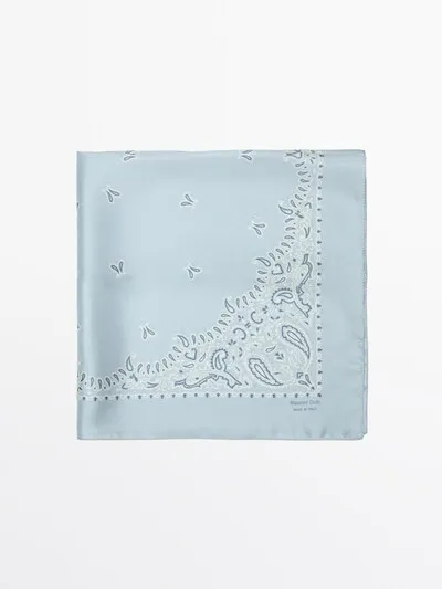 Повседневная печать PAISLEY из 100% шелка