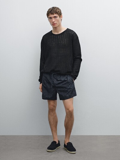 Massimo Dutti Короткий крой для плавания с принтом