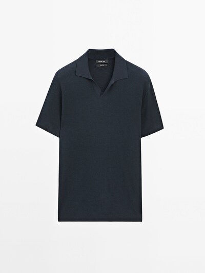 Massimo Dutti Рубашка поло из мерсеризованного хлопка с коротким рукавом купить с доставкой.