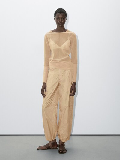 Massimo Dutti Легкие брюки на бретелях - STUDIO