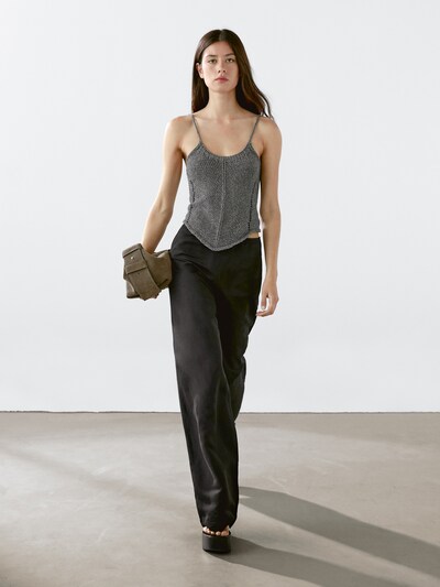 Massimo Dutti Верх трикотажный из 100% хлопка купить с доставкой.