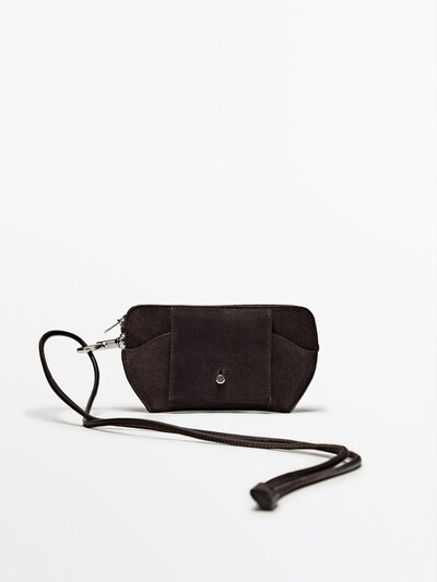 Massimo Dutti Сумка-чехол для очков из замши