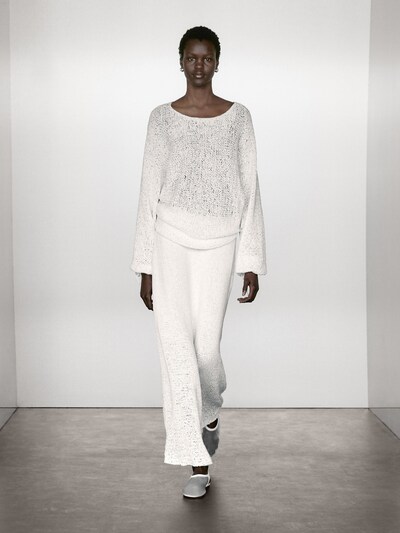 Massimo Dutti Свитер с воздушными рукавами и бантами