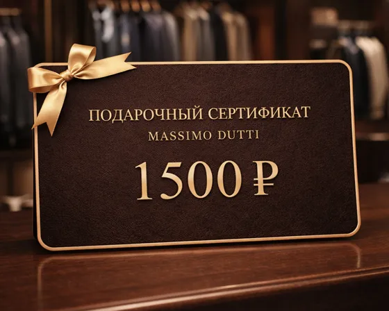 Электронный подарочный сертификат Massimo Dutti  (1 500)