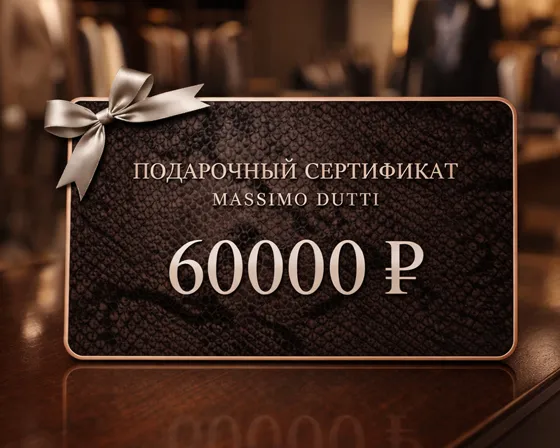 Электронный подарочный сертификат Massimo Dutti (60 000)