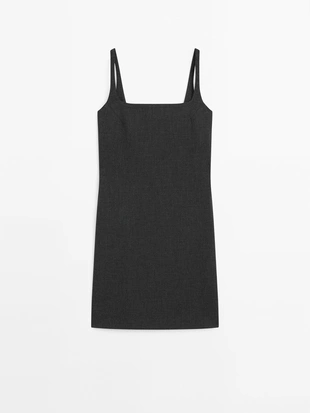 Мини-платье на бретельках- Заказать в России