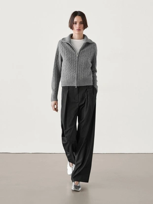 Вязаный кардиган из 100% шерсти- Заказать в России