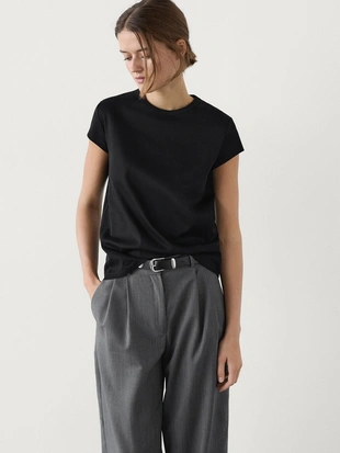 Купить Massimo Dutti Футболка из 100% мерсеризованного хлопка