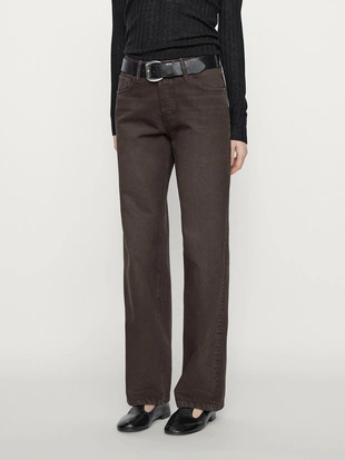 Джинсы широкого кроя со средней посадкой- Заказать в России