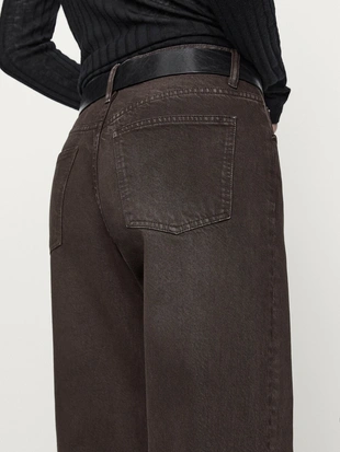 Джинсы широкого кроя со средней посадкой- Заказать в России