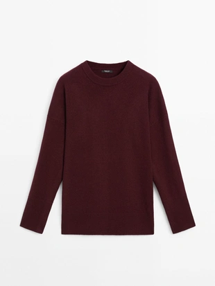 Свитер вязаный из смеси шерсти- Заказать в России