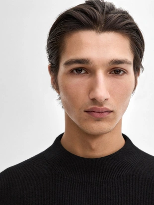 Вязаный джемпер с воротником PERKINS- Заказать в России