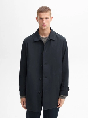 Тренчкот из технической хлопчатобумажной смеси- Заказать в России