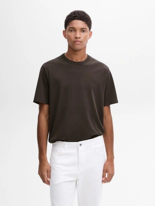 Футболка с коротким рукавом из хлопчатобумажной смеси- Заказать в России