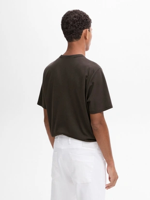 Футболка с коротким рукавом из хлопчатобумажной смеси- Заказать в России