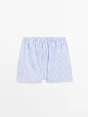 Трусы в полоску из 100% хлопка- Заказать в России