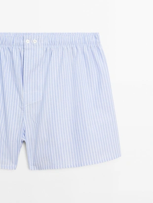 Трусы в полоску из 100% хлопка- Заказать в России