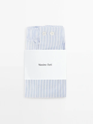 Трусы в полоску из 100% хлопка- Заказать в России