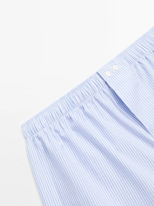 Трусы в полоску из 100% хлопка- Заказать в России