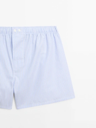 Трусы в полоску из 100% хлопка- Заказать в России