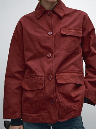 Отделанные плиткой карманы пиджака из хлопка- Заказать в России