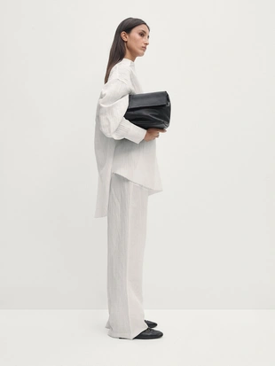 Облегающие брюки с эффектом морщин- Заказать в России