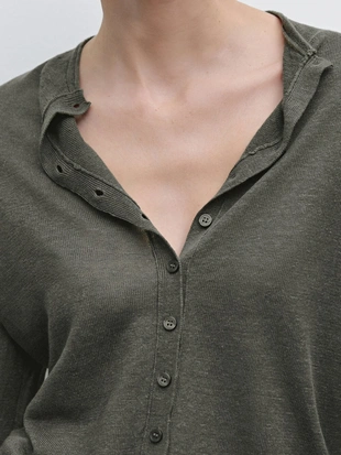 Легкий кардиган из вязаного льна 100%- Заказать в России