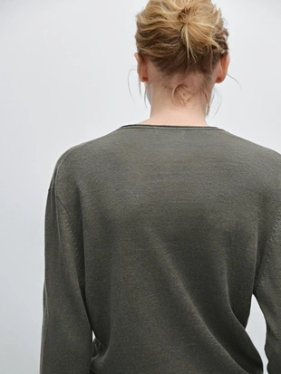 Легкий кардиган из вязаного льна 100%- Заказать в России