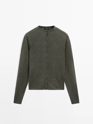 Легкий кардиган из вязаного льна 100%- Заказать в России