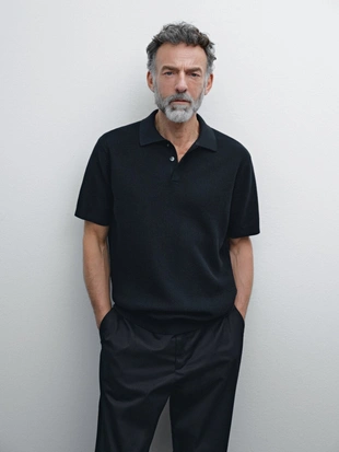 Поло с рисунком из хлопка- Заказать в России