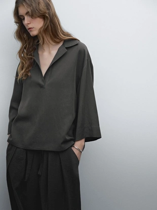 Рубашка с воротником-поло- Заказать в России