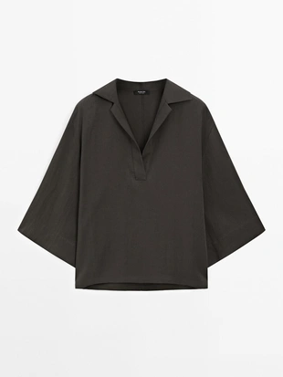 Рубашка с воротником-поло- Заказать в России