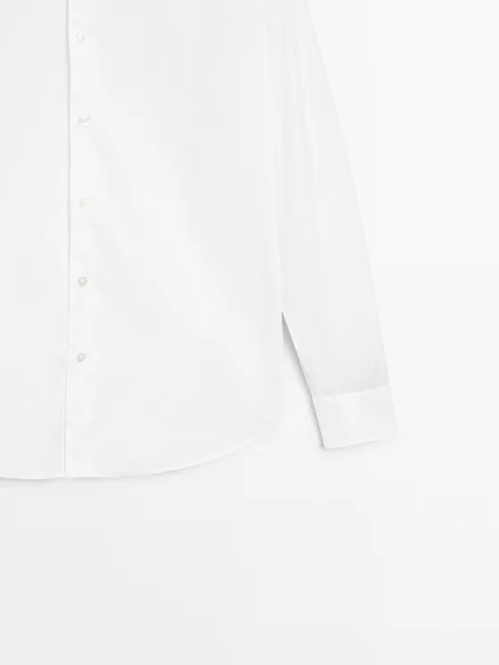 Рубашка slim fit из стрейч-хлопка 100%