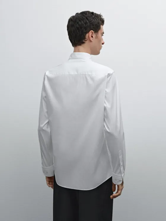 Рубашка slim fit из стрейч-хлопка 100%
