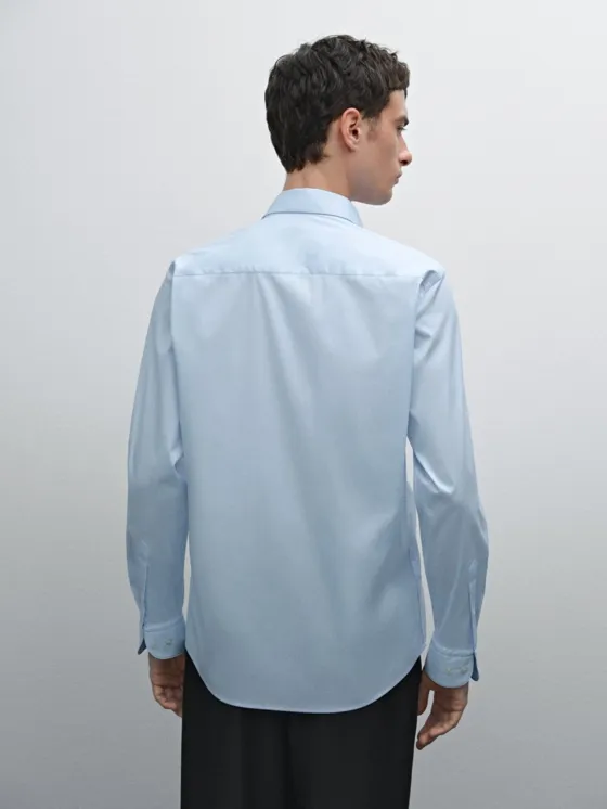 Рубашка slim fit из стрейч-хлопка 100%