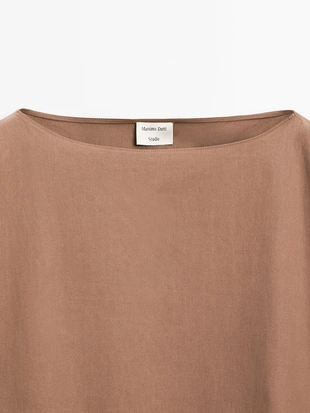 Широкая рубашка с рюшами - STUDIO- Заказать в России