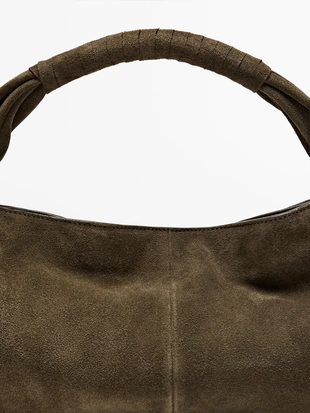 Сумка из расщепленной кожи- Заказать в России