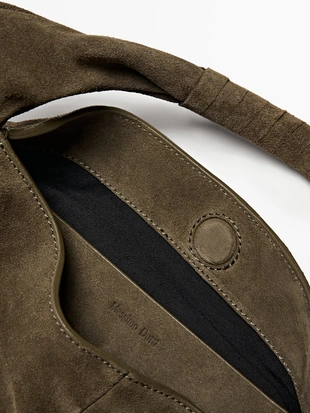 Сумка из расщепленной кожи- Заказать в России