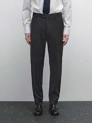 Брюки для костюма из смеси шерсти- Заказать в России