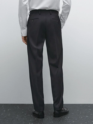 Брюки для костюма из смеси шерсти- Заказать в России