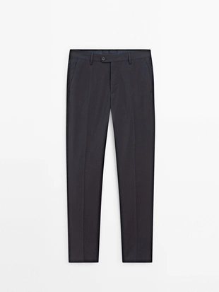 Брюки для костюма из смеси шерсти- Заказать в России