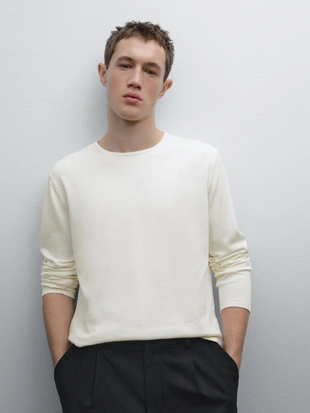 Джемпер тонкой вязки из 100% хлопка- Заказать в России