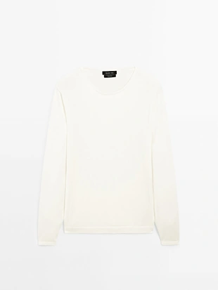 Джемпер тонкой вязки из 100% хлопка- Заказать в России