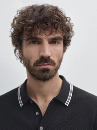 Трикотажная рубашка поло из 100% хлопка- Заказать в России