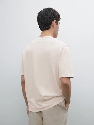 Трикотажная футболка из хлопчатобумажной смеси- Заказать в России